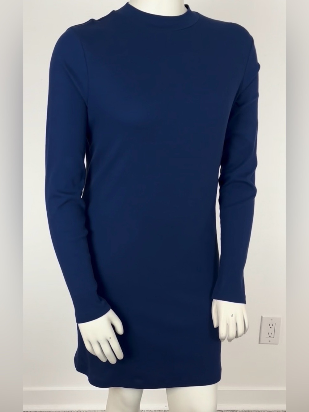 👛 (ANY 2/$25) NOBO Blue Long Sleeved Sweater Dress